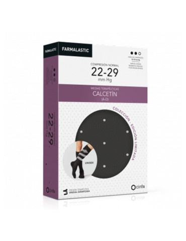 CALCETIN FARMALASTIC GRIS TOPO T-G