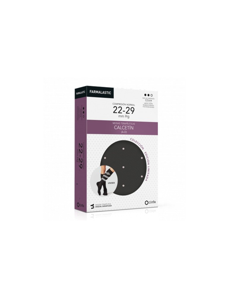 CALCETIN FARMALASTIC GRIS TOPO T-G