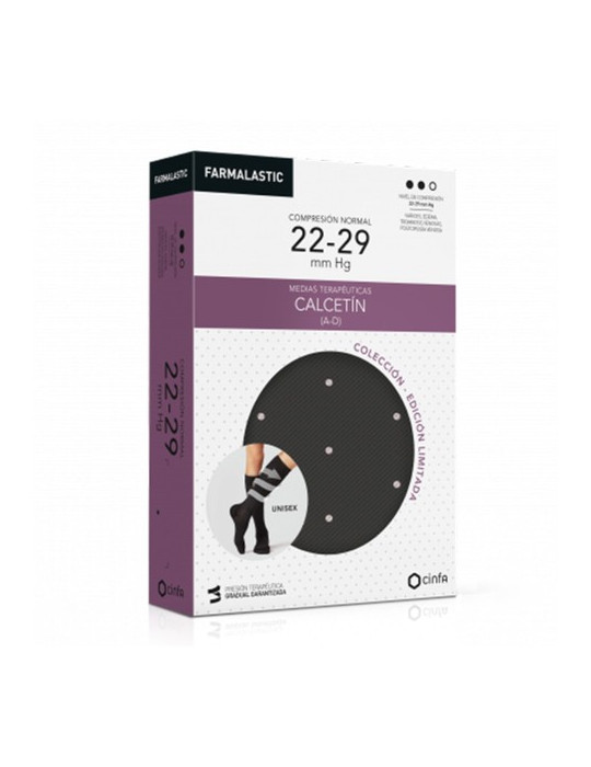 CALCETIN FARMALASTIC GRIS TOPO T-G