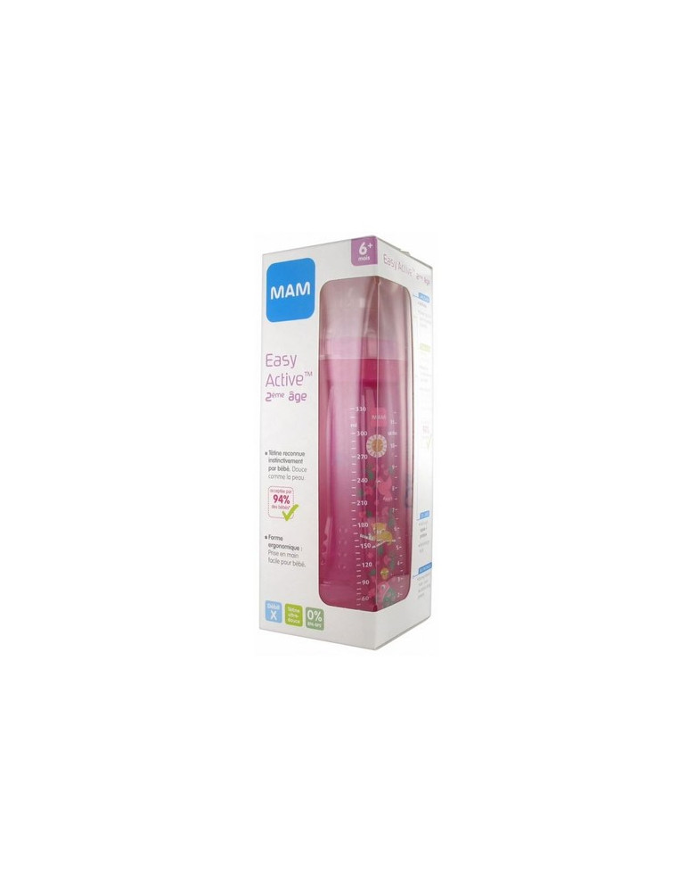 BIBERON MAM EASY ACTIVE + 6 MESES 1 UNIDAD A 330 ML