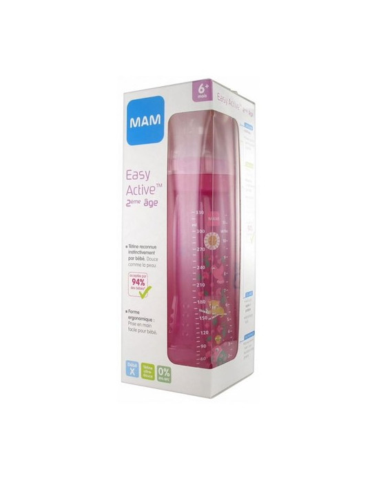 BIBERON MAM EASY ACTIVE + 6 MESES 1 UNIDAD A 330 ML