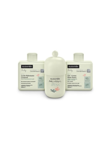 SUAVINEX BABY COLOGNE BLISS SET, LECHE HIDRATANTE, GEL CREMA BAÑO