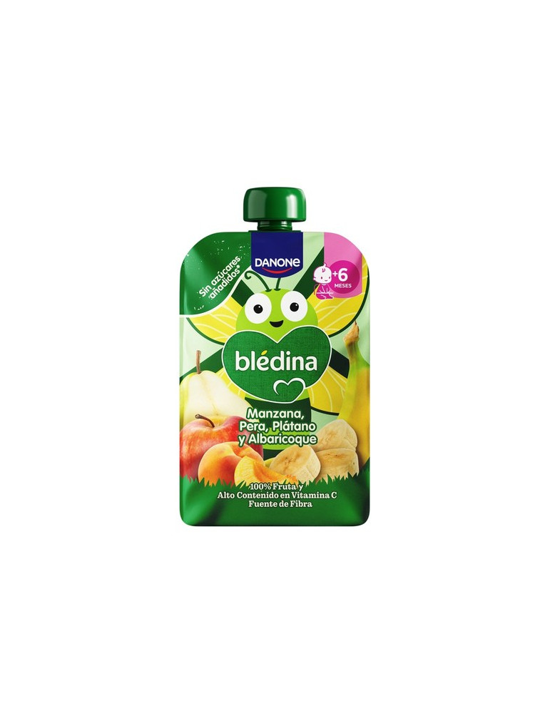 BLEDINA POUCH MANZANA PERA PLATANO Y ALBARICOQUE 1 POUCH 100 G