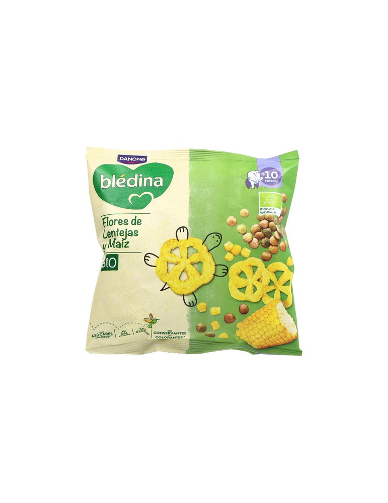BLEDINA BIO SNACK FLORES DE LENTEJAS Y MAIZ 1 ENVASE 20 G