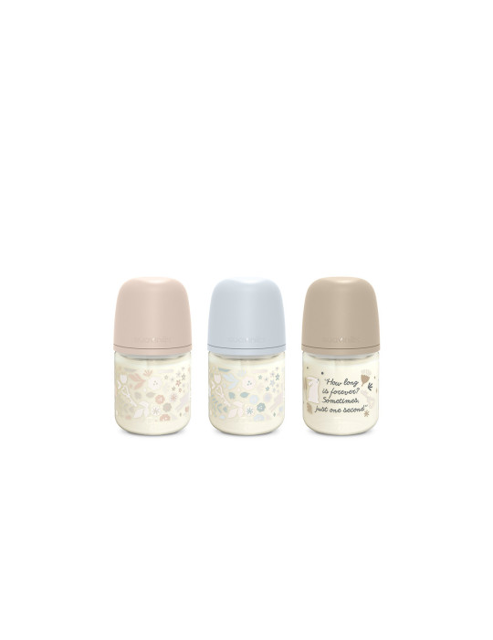 SUAVINEX BIBERON VIDRIO FISIOLOGICO FLUJO S WONDERLAND 120ML