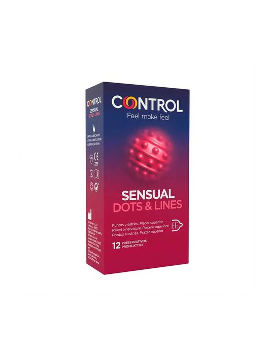 CONTROL SENSUAL DOTS LINE TOUCH& FEEL 12 U