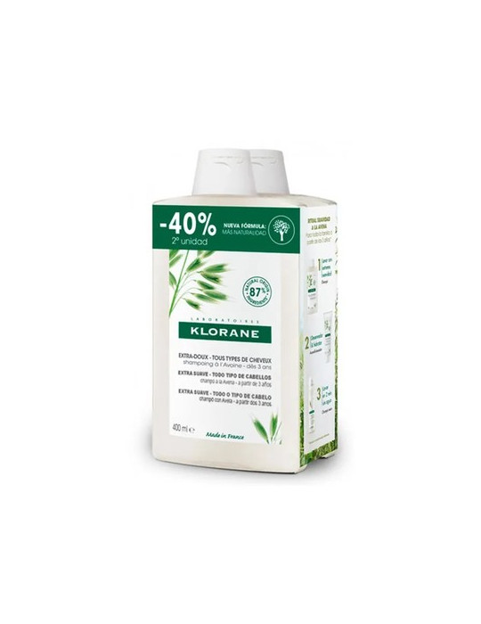 KLORANE CHAMPU AVENA 2º UNIDAD 40% 400 ML