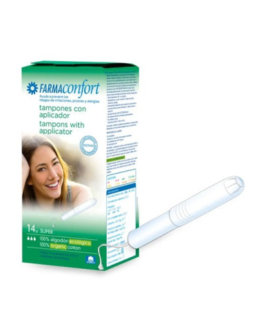 TAMPONES FARMACONFORT SUPER 14 U CON APLICADOR