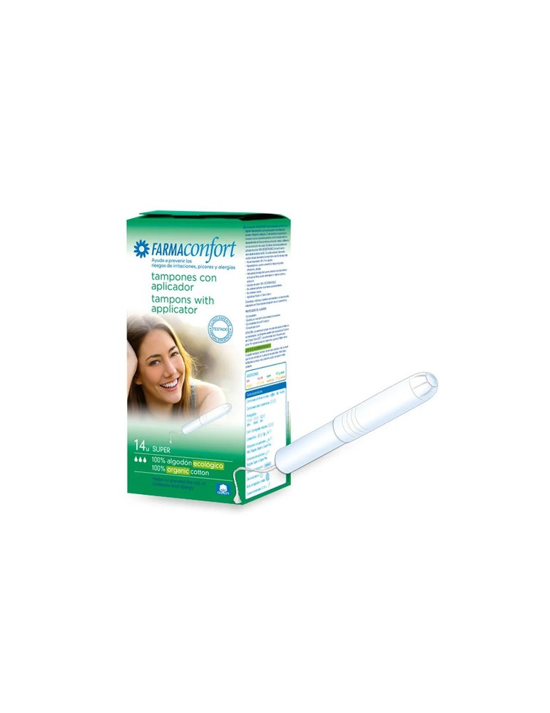 TAMPONES FARMACONFORT SUPER 14 U CON APLICADOR