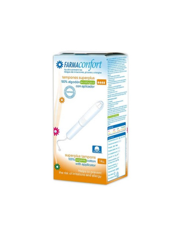 TAMPONES FARMACONF SUPERPLUS 14 CON APLICADOR