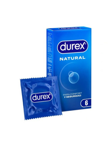 DUREX PRESERVATIVOS NATURAL PLUS 6 U