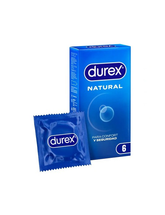 DUREX PRESERVATIVOS NATURAL PLUS 6 U