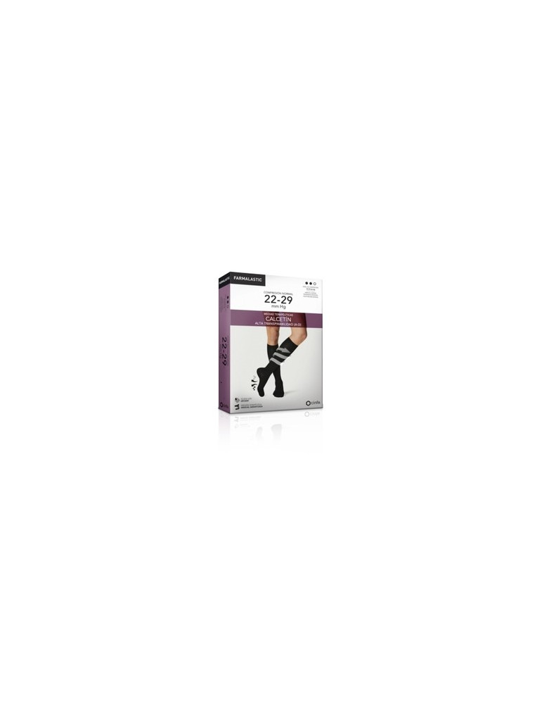 FARMALASTIC CALCETIN ALTA TRANSPIRABILIDAD COMP NORMAL T-G NEGRO