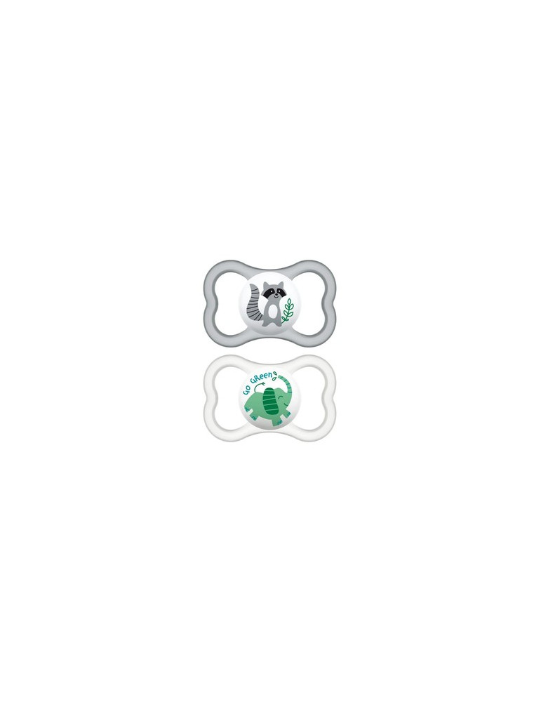 CHUPETE SILICONA MAM AIR 16+ NEUTRO PACK DOBLE