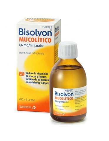 BISOLVON MUCOLITICO 1,6 MG/ML JARABE 1 FRASCO 200 ML
