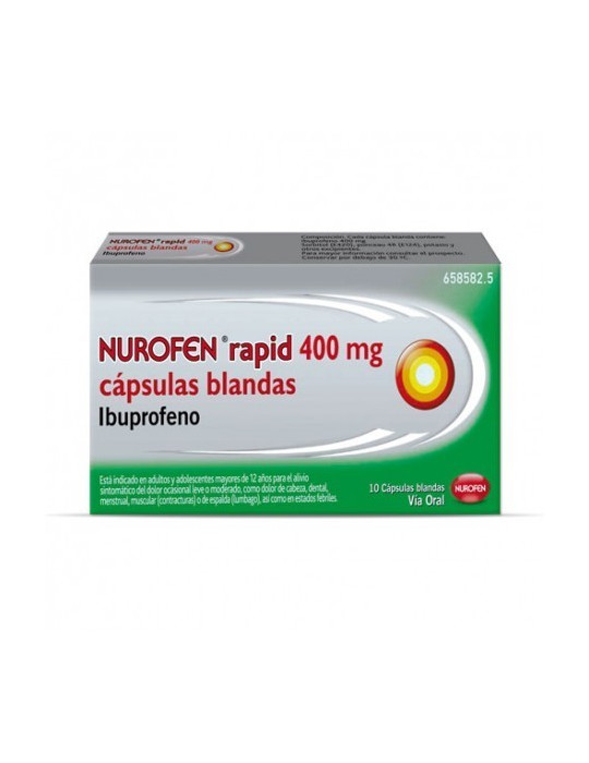 NUROFEN RAPID 400 MG 10 CAPSULAS BLANDAS