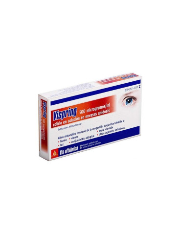 VISPRING 500 MICROGRAMOS/ML COLIRIO EN SOLUCION 10 MONODOSIS 0,5 ML