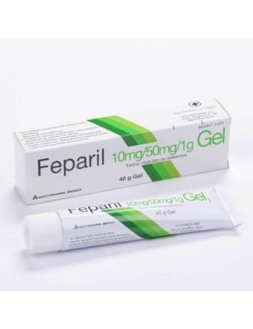FEPARIL 10 MG/G + 50 MG/G GEL CUTANEO 1 TUBO 40 G