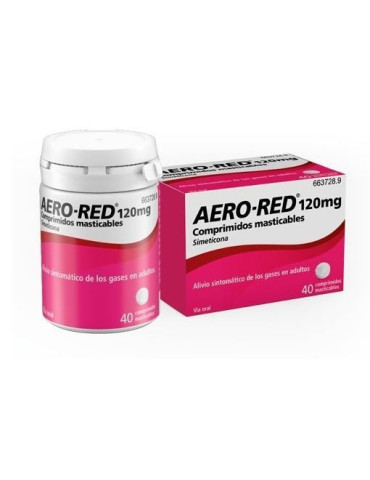 AERO RED 120 MG 40 COMPRIMIDOS MASTICABLES