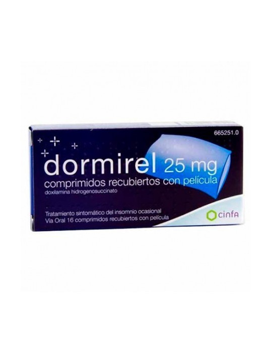 DORMIREL FORTE 25 MG 16 COMPRIMIDOS RECUBIERTOS