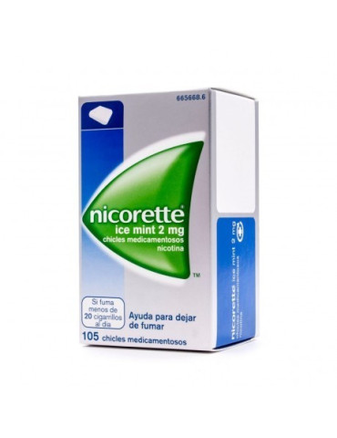 NICORETTE ICE MINT 2 MG 105 CHICLES MEDICAMENTOSOS