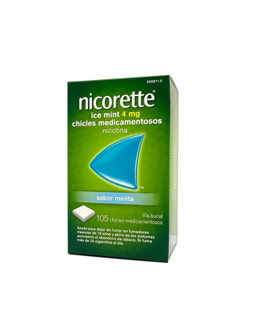 NICORETTE ICE MINT 4 MG 105 CHICLES MEDICAMENTOSOS