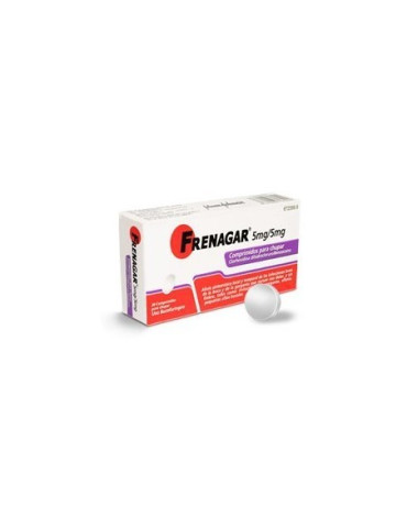 FRENAGAR 5 MG/5 MG 20 COMPRIMIDOS PARA CHUPAR
