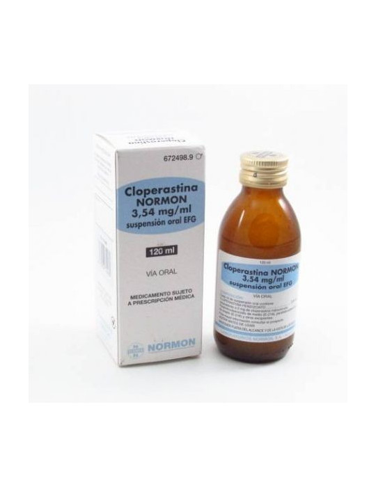 CLOPERASTINA NORMON EFG 3,54 MG/ML SUSPENSION ORAL 1 FRASCO 120 ML