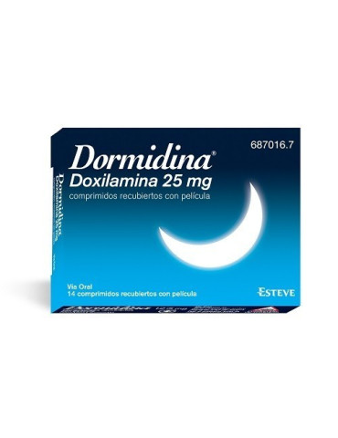 DORMIDINA 25 MG 14 COMPRIMIDOS RECUBIERTOS
