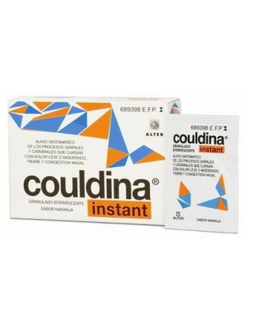 COULDINA INSTANT CON ACIDO ACETILSALICILICO 10 SOBRES GRANULADO EFERVESCENTE