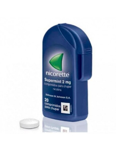 NICORETTE SUPERMINT EFG 2 MG 20 COMPRIMIDOS PARA CHUPAR
