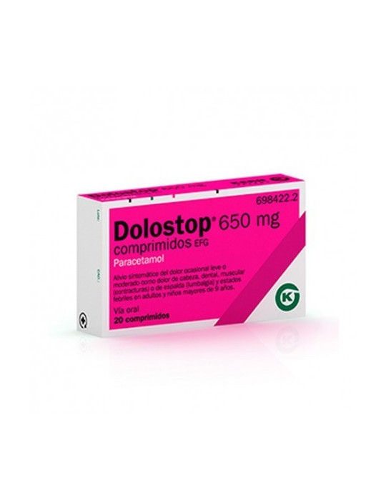 DOLOSTOP 650 MG 20 COMPRIMIDOS
