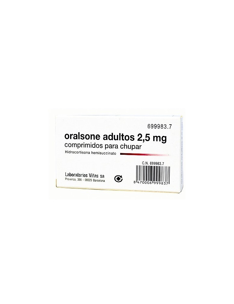 ORALSONE ADULTOS 2,5 MG 12 COMPRIMIDOS PARA CHUPAR