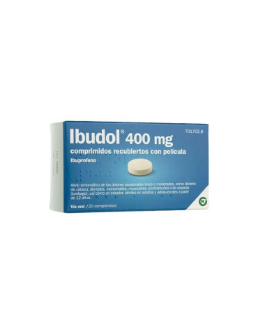 IBUDOL EFG 400 MG 20 COMPRIMIDOS RECUBIERTOS