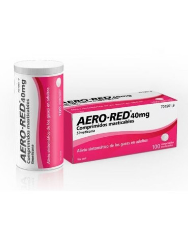 AERO RED 40 MG 100 COMPRIMIDOS MASTICABLES