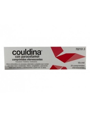 COULDINA CON PARACETAMOL 650 MG/4 MG/10 MG 20 COMPRIMIDOS EFERVESCENTES