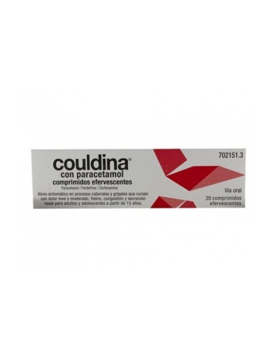 COULDINA CON PARACETAMOL 650 MG/4 MG/10 MG 20 COMPRIMIDOS EFERVESCENTES