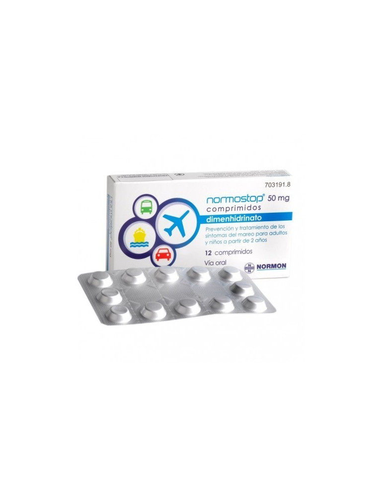 NORMOSTOP 50 MG 12 COMPRIMIDOS
