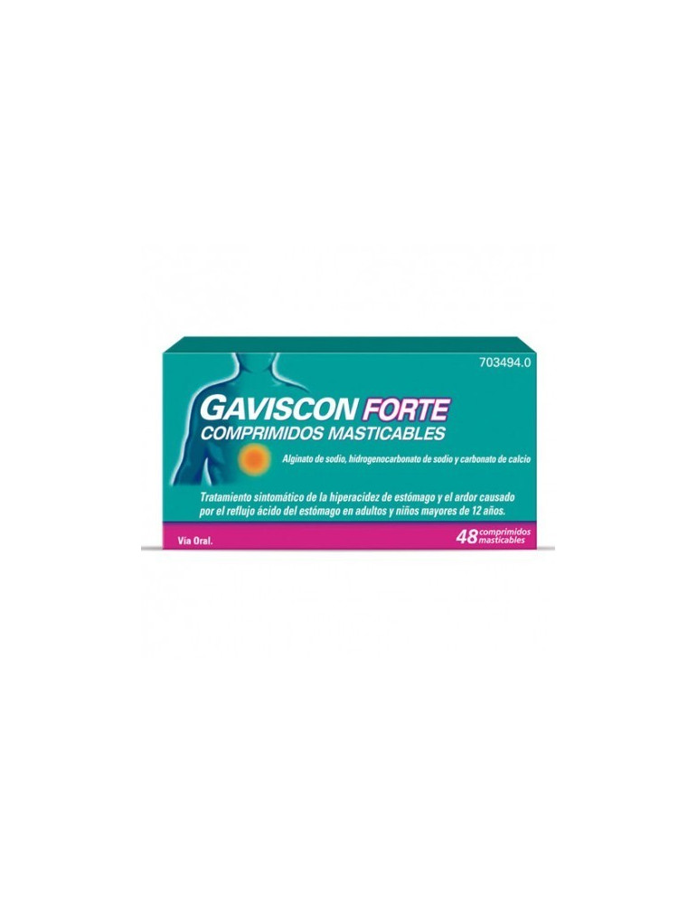 GAVISCON FORTE 48 COMPRIMIDOS MASTICABLES