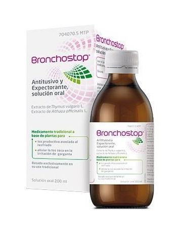 BRONCHOSTOP ANTITUSIVO Y EXPECTORANTE SOLUCION ORAL 1 FRASCO 200 ML