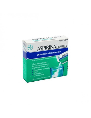 ASPIRINA COMPLEX 10 SOBRES GRANULADO EFERVESCENTE