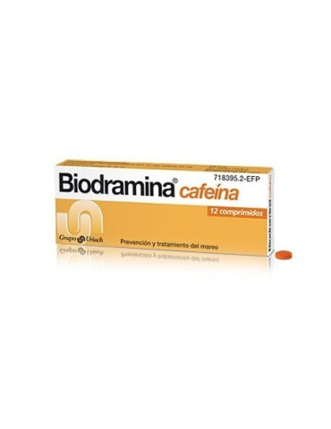 BIODRAMINA CAFEINA 12 COMPRIMIDOS RECUBIERTOS
