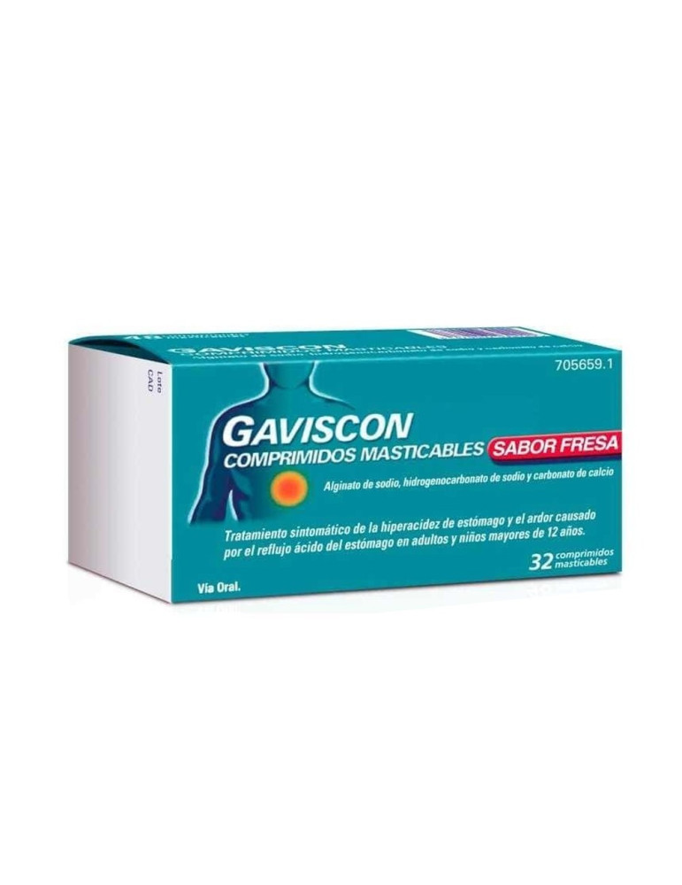 GAVISCON 24 COMPRIMIDOS MASTICABLES (SABOR FRESA)