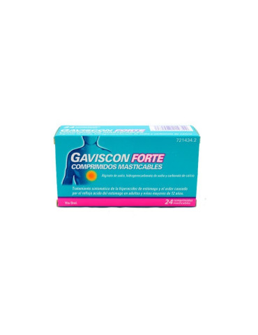 GAVISCON FORTE 24 COMPRIMIDOS MASTICABLES