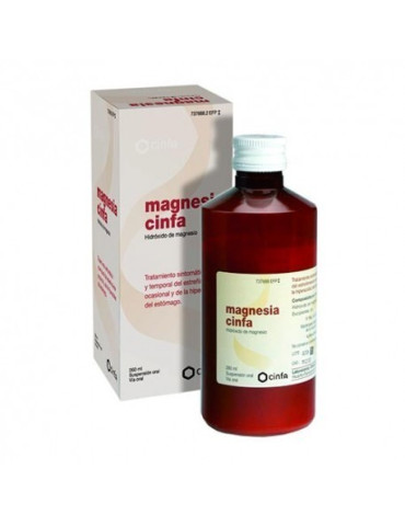 MAGNESIA CINFA 200 MG/ML SUSPENSION ORAL 1 FRASCO 260 ML
