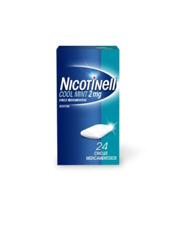 NICOTINELL COOL MINT 2 MG 24 CHICLES MEDICAMENTOSOS