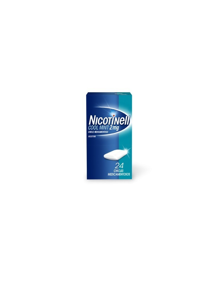 NICOTINELL COOL MINT 2 MG 24 CHICLES MEDICAMENTOSOS
