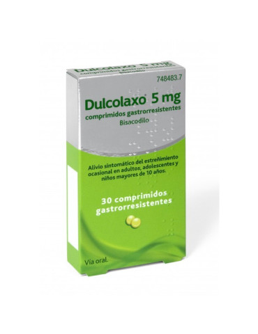 DULCOLAXO BISACODILO 5 MG 30 COMPRIMIDOS GASTRORRESISTENTES