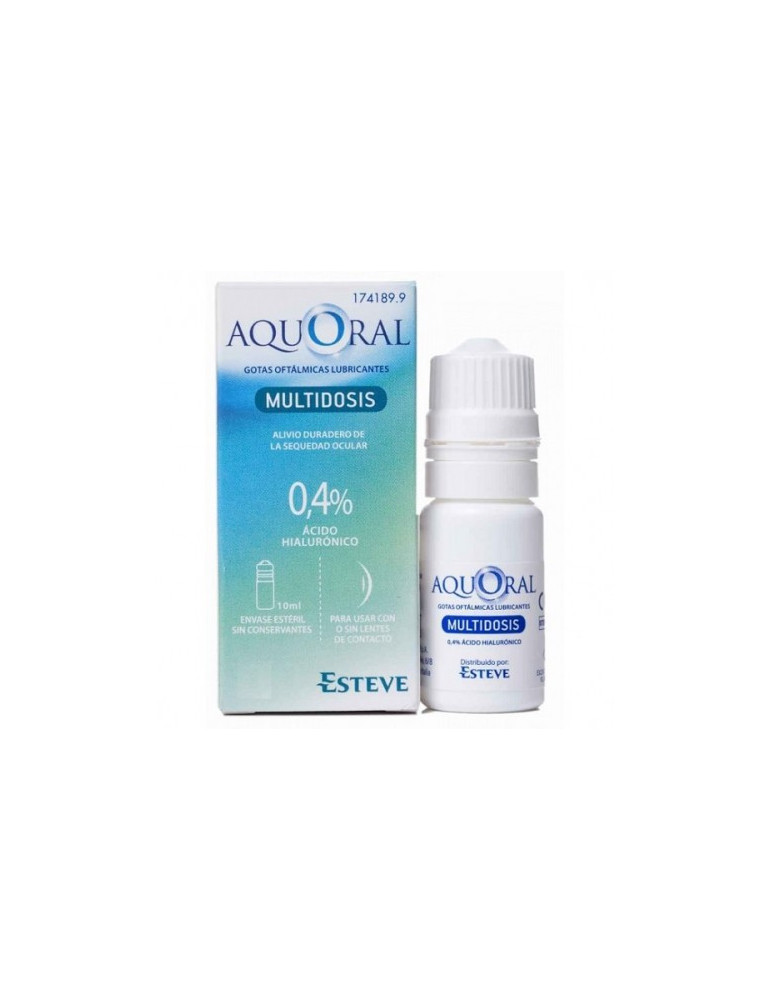 AQUORAL GOTAS OFTALMICAS LUBRICANTES ESTERIL AC MULTIDOSIS 10 ML