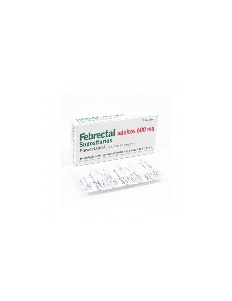 FEBRECTAL ADULTOS 600 MG 6 SUPOSITORIOS